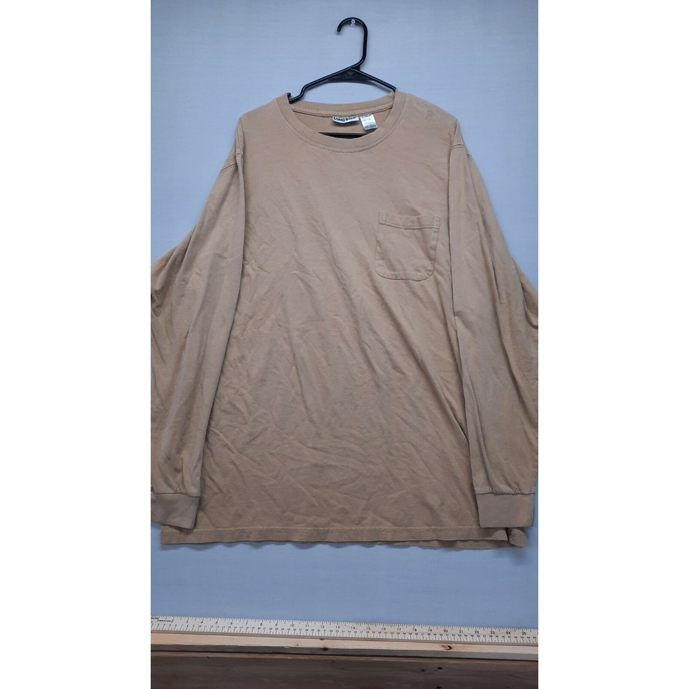 Kingsize Men's Long Sleeve Shirt Tan Size X-Large